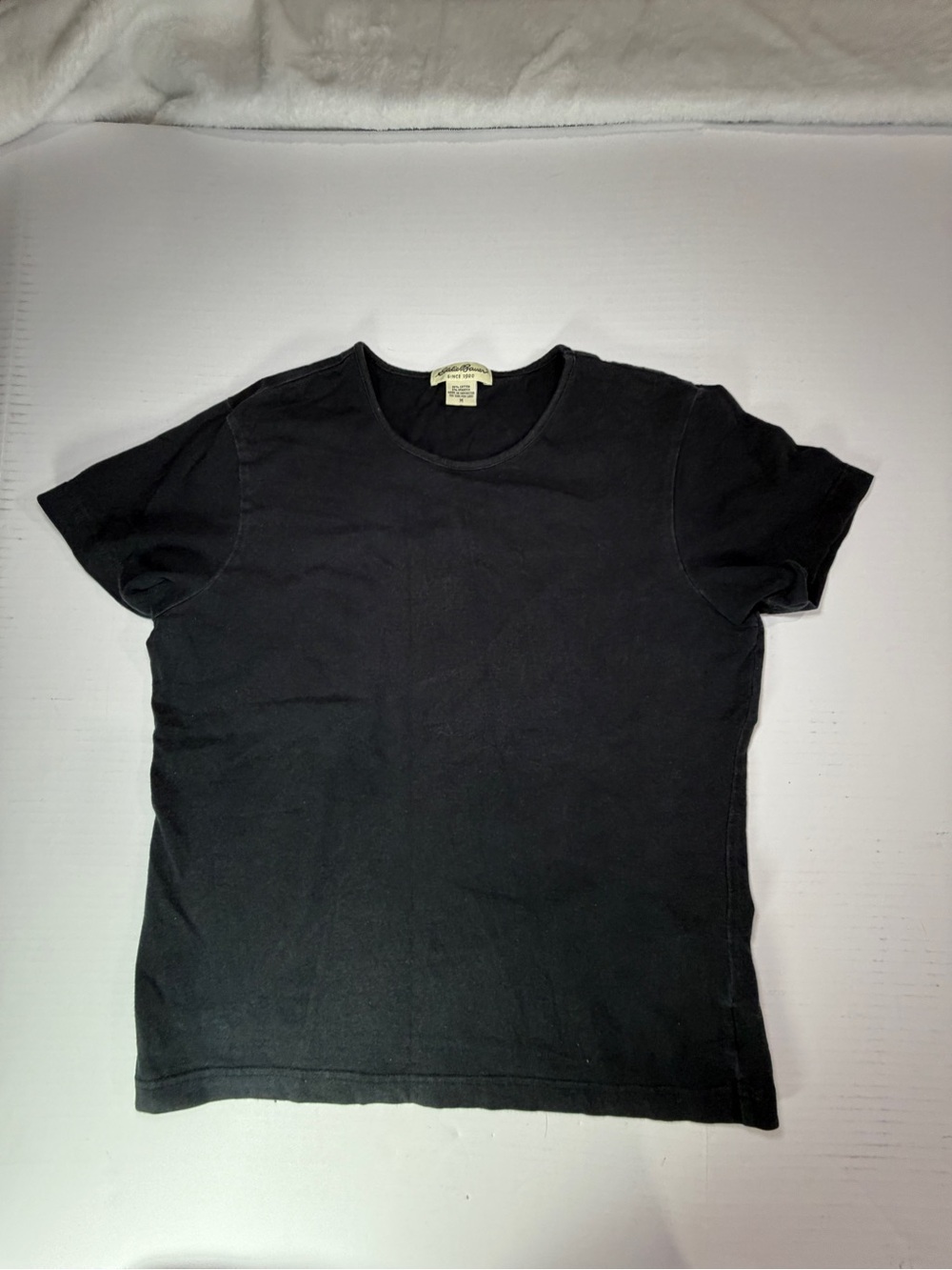 Eddie Bauer Black Short-Sleeve Crewneck Tee